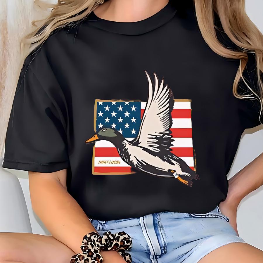 Colorado - Usa Duck Hunting Shirt, American Patriotic Waterfowl, Men's, Women's Hunting Tshirt, Duck Hunter Apparel, Gifts For Duck Hunters, T-shirt