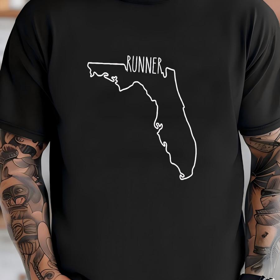 Your State Runner Shirt, Graphic Running Hoodie, Super Soft Bella Canvas Heathered Unisex Tee,custom Runner State Shirt,personalized Runner T-shirt