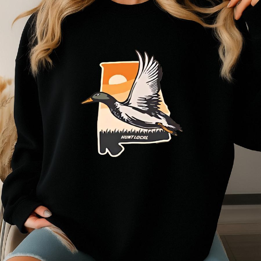- Sunset Duck Hunting Shirt, Waterfowl Hunt Tshirt, Men's, Women's, Duck Hunter Apparel, Gifts For Duck Hunters, Sweatshirt
