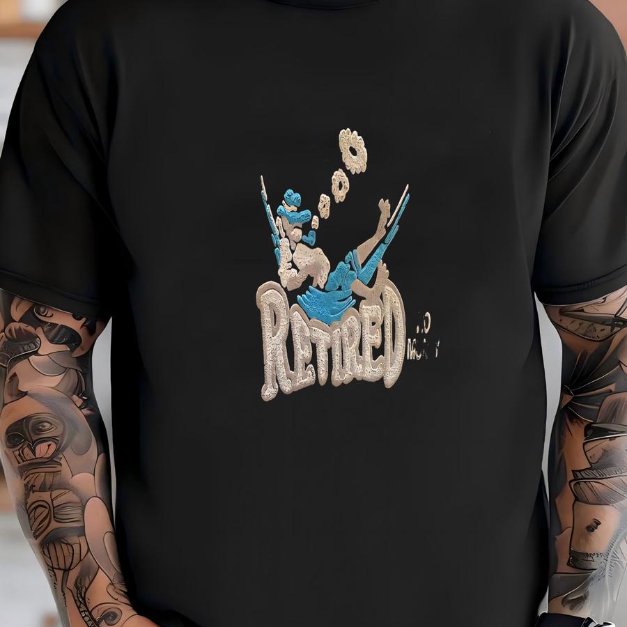 Adjustable, Retired Trucker Hat T-shirt