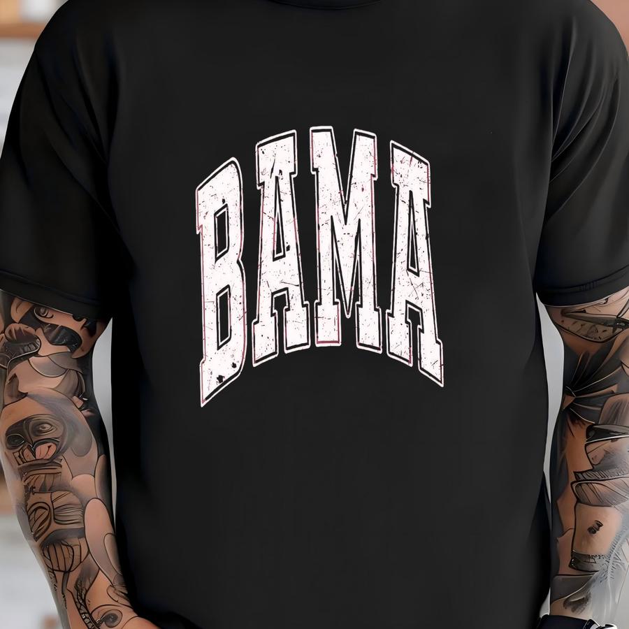 ® Tshirt Retro Distressed Vintage Aesthetic Game Day Tee Bama Tshirt Fan Shirt Tailgate Tshirt Unisex Tee T-shirt