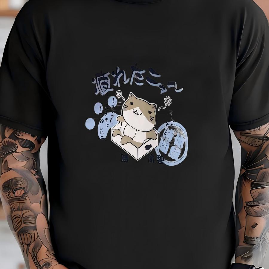 Rare!! Necobuchi San Spellout Pullover Jumper Sweater Hoodie Cat T-shirt