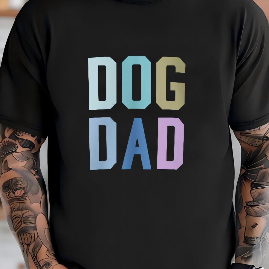 Dog Dad Sweatshirt, Retro Dog Dad Crewneck Sweatshirt, Matching Dog Mom And Dog Dad Outfits, Dog Dad Gift, Gift For Dog Dads T-shirt