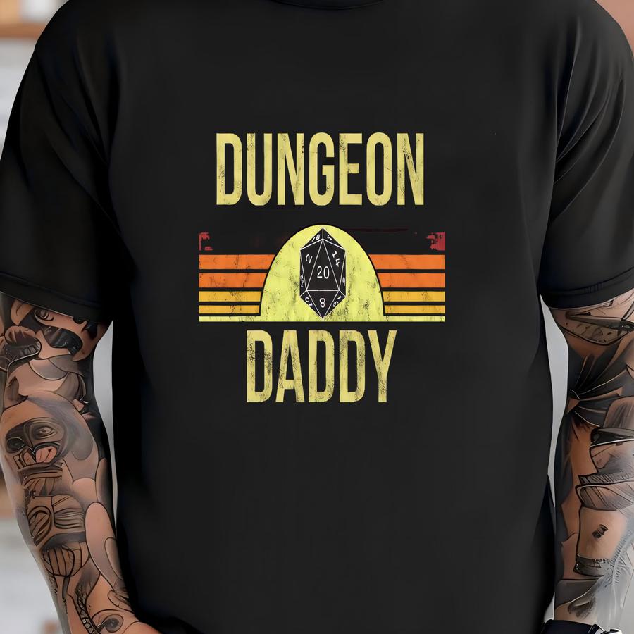 Dungeon Daddy Shirt / Hoodie, Dungeon Master, Rpg Dice Tshirt, Board Game Gift, Dnd Shirt, Dungeons And Dragons Hoodie, Critical Roll Tee T-shirt