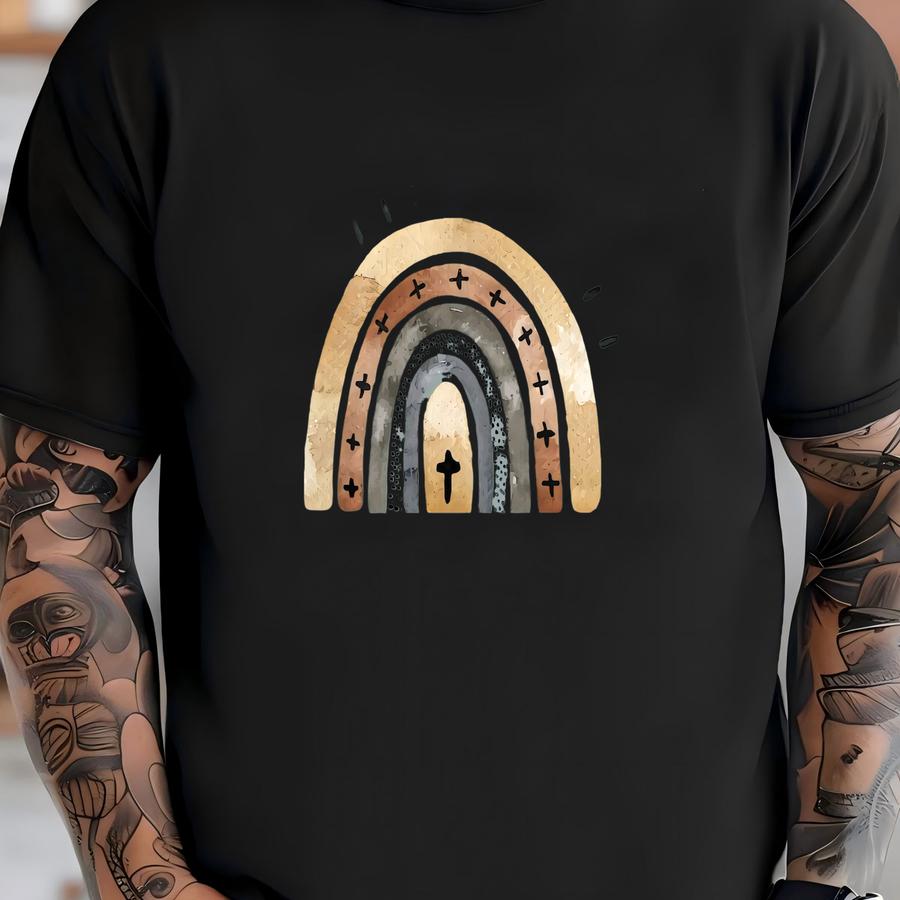 Christian Rainbow Long Sve Tee: Let Your Light Shine T-shirt