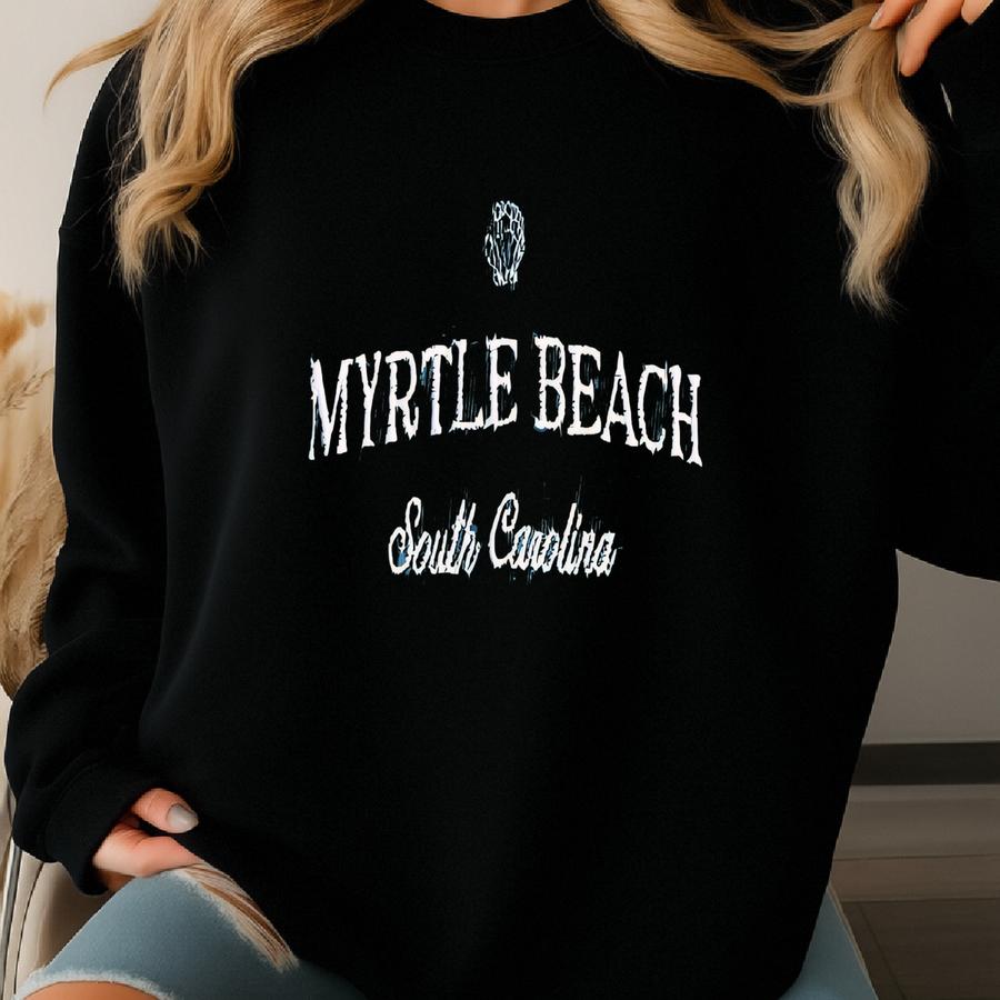 Myrtle Beach T-shirt, Tee , Vintage South Carolina Shirt, Custom Myrtle Beach Tee, South Carolina Bach Party Sweatshirt