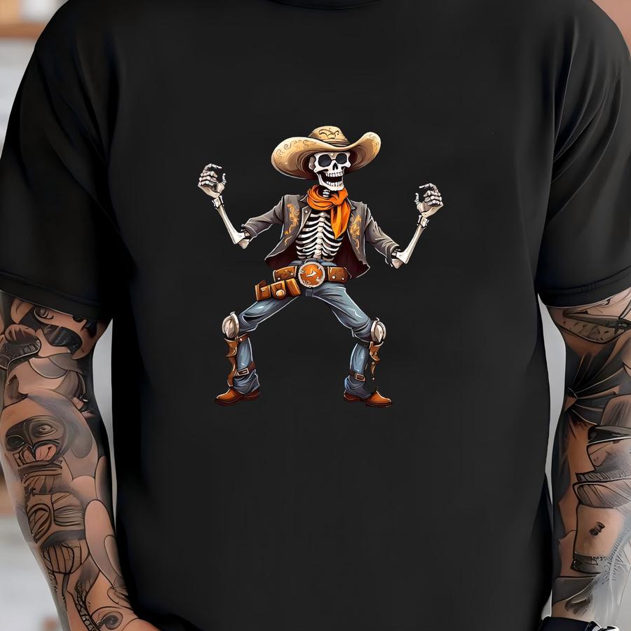 Western Halloween Cowboy Sweatshirt ,cowboy Killer Sweatshirt , Retro Sweatshirt,woman Sweatshirt,skeleton Cowboy Sweatshirt T-shirt