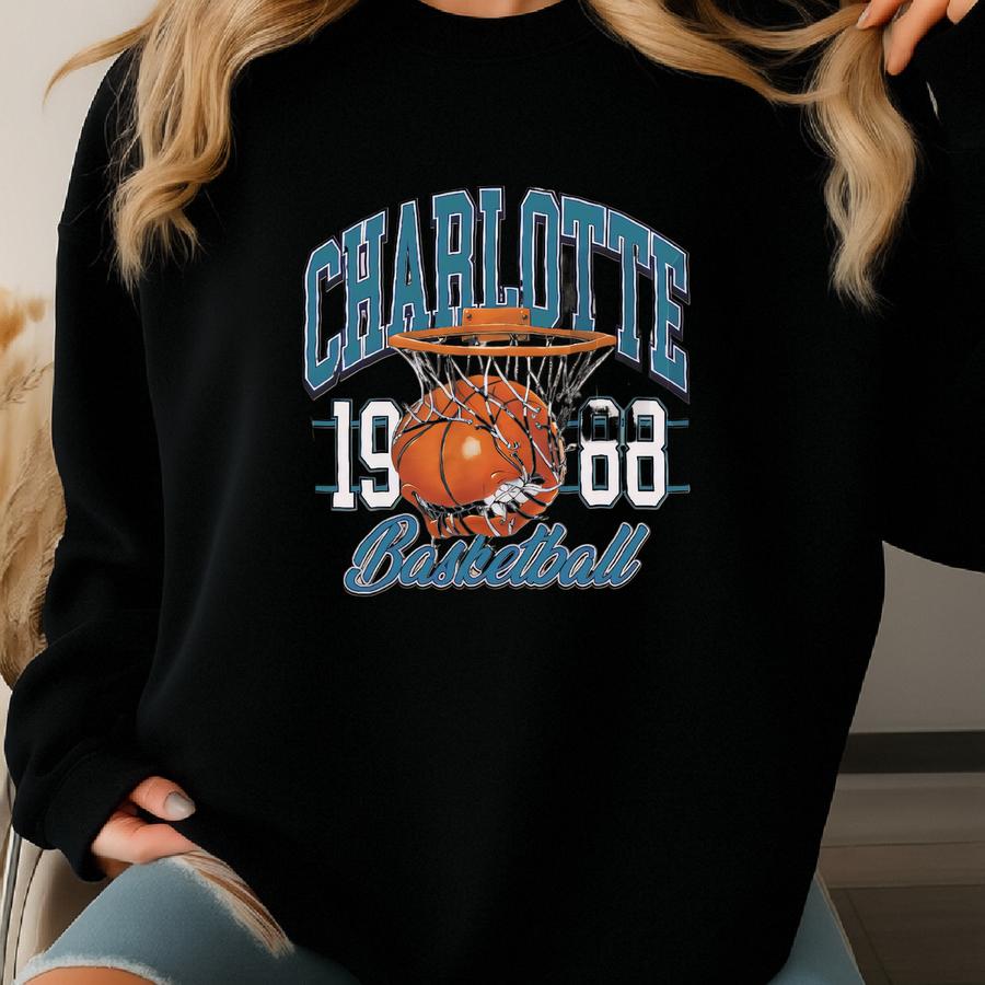 Charlotte Basketball Unisex Nublend® Crewneck Sweatshirt Sweatshirt