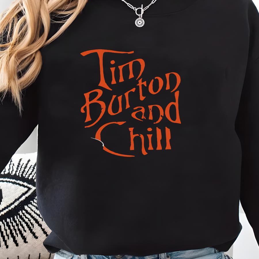And Chill Sweatshirt Horror Movie Halloween Sweatshirt For Women Halloween Horror Sweater Scary Halloween Shirt Hoodie Sweatshirt