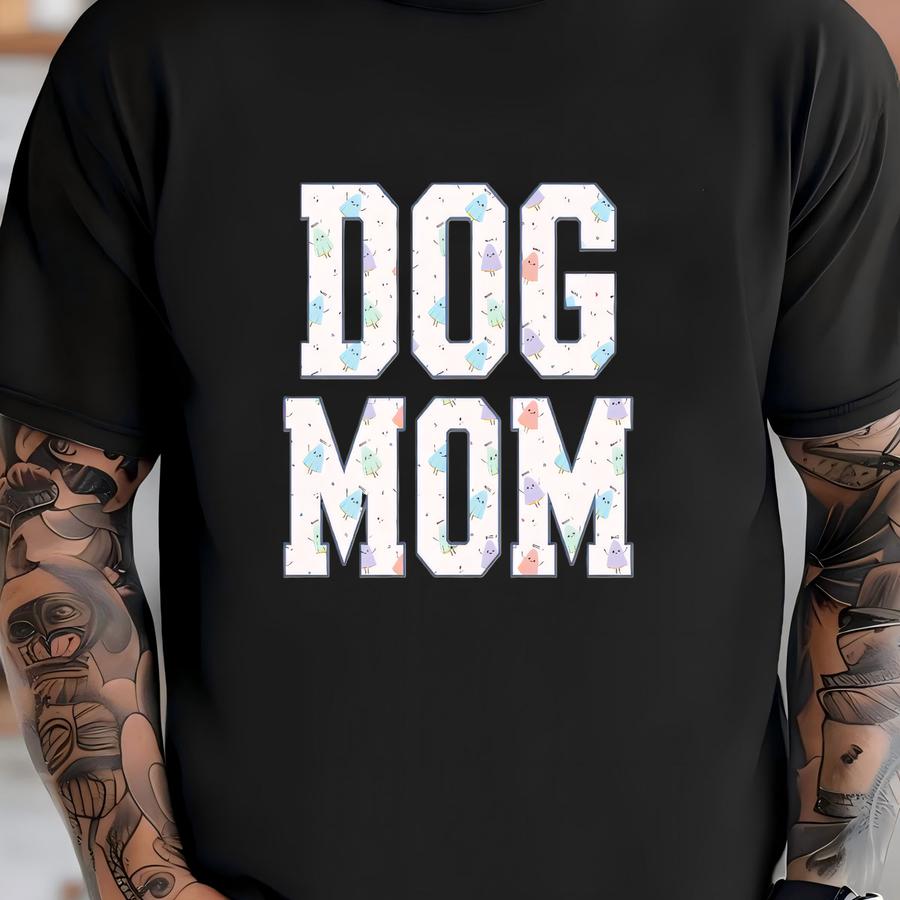 Cute Ghosts Dog Mom Sweatshirt, Crewneck Dog Mom, Halloween Sweatshirt, Matching Dog And Owner Halloween Costume, Gift For Dog Moms T-shirt