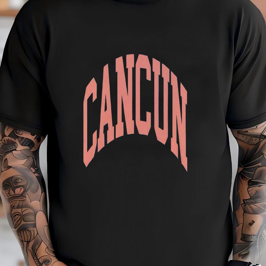 Cancun Comfort Tshirt Colors® Minimalist Oversized Beachy Aesthetic Tee Retro Style Cancun Tee Mexico Vacation Shirt Beach Coverup T-shirt