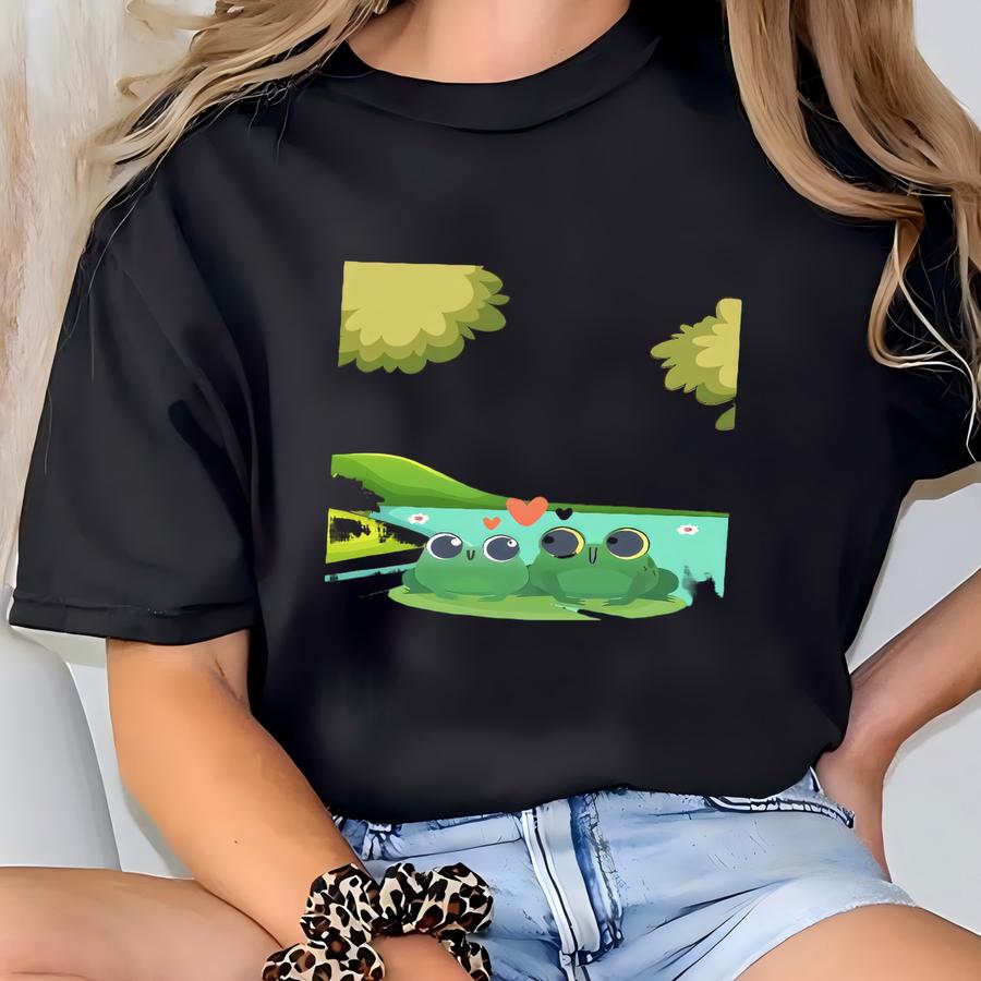 The Lover Frog Sweatshirt, Frog Sweatshirt, Frog Hoodie, Valentines Hoodie, Love Sweatshirt Valentines Day, Best Friend Sweatshirt T-shirt