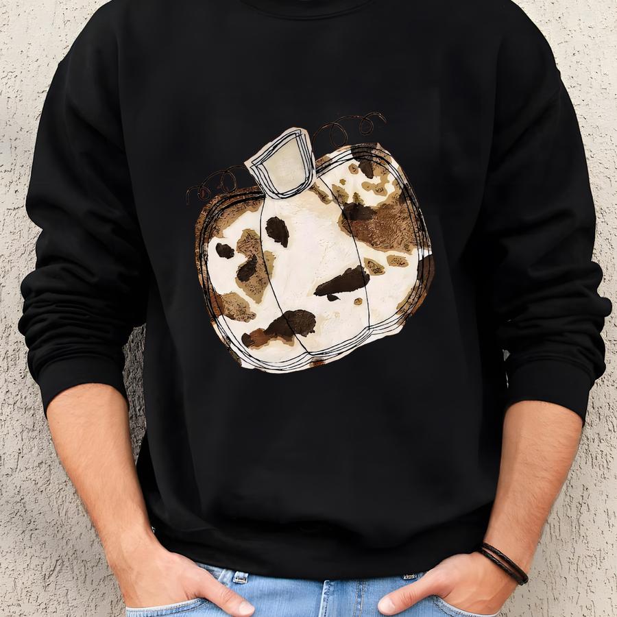 Cheetah Pumpkin Fall Shirts, Pumpkin Shirts , Unisex Shirts, Applique Shirts, Shirts Sweatshirt