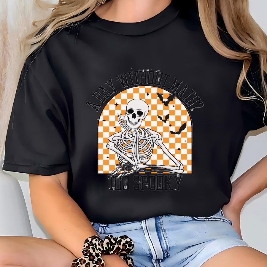 Funny Math Teacher Halloween Shirt, Teacher Math Sweatshirt, Halloween Math Shirt, New Math Teacher Halloween Gift, Back To School T-shirt