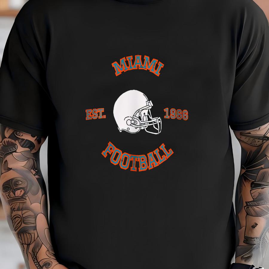 Unisex Miami Football Crewneck Sweatshirt T-shirt