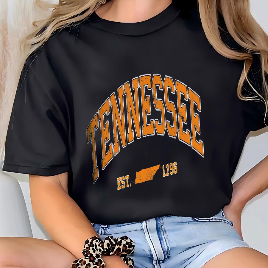Tennessee Sweatshirt: Retro Tn Crewneck T-shirt