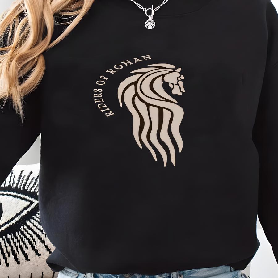 Rohan Shirt, Riders Of Rohan, Fantasy Jrr Tolkien Book Lover Gift, Aragorn, Geek Gift, Hobbitcore Sweatshirt