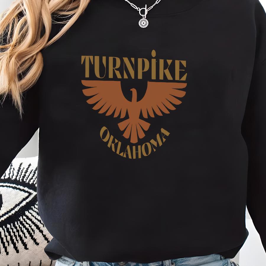 Turnpike Oklahoma Unisex Mineral Wash T-shirt, Mineral Wash Graphic Tee, Western Tee, Turnpike Tee, Concert Merch Sweatshirt