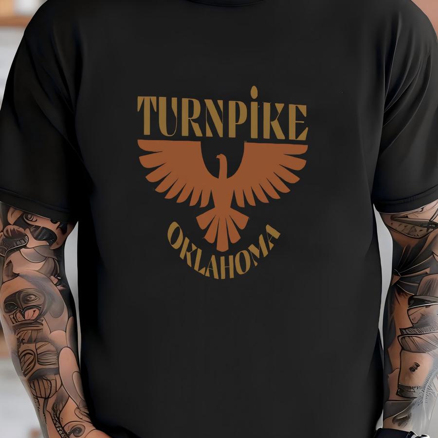 Turnpike Oklahoma Unisex Mineral Wash Hoodie, Mineral Wash Graphic Tee, Western Tee, Turnpike Tee, Concert Merch T-shirt