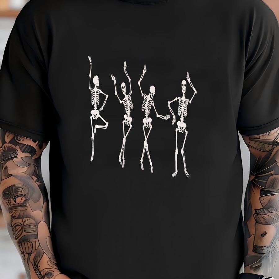 Dancing Skeleton Shirt, Halloween Shirt, Skull Halloween Shirt, ® Tee, Womens Halloween Shirt, Fall Graphic Tee, Skeleton Tee T-shirt