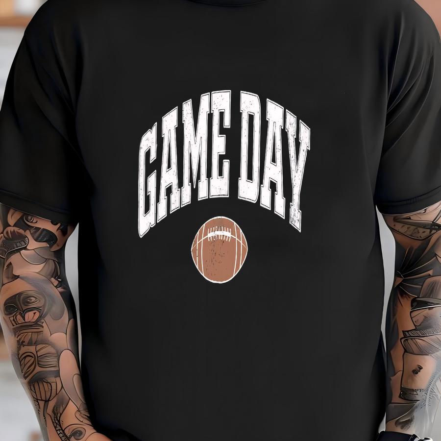 Game Day Sweatshirt Sweatshirt Football Crewneck Oversized Gameday Shirt Vintage Tailgate Crewneck Fall Football Sweatshirt T-shirt