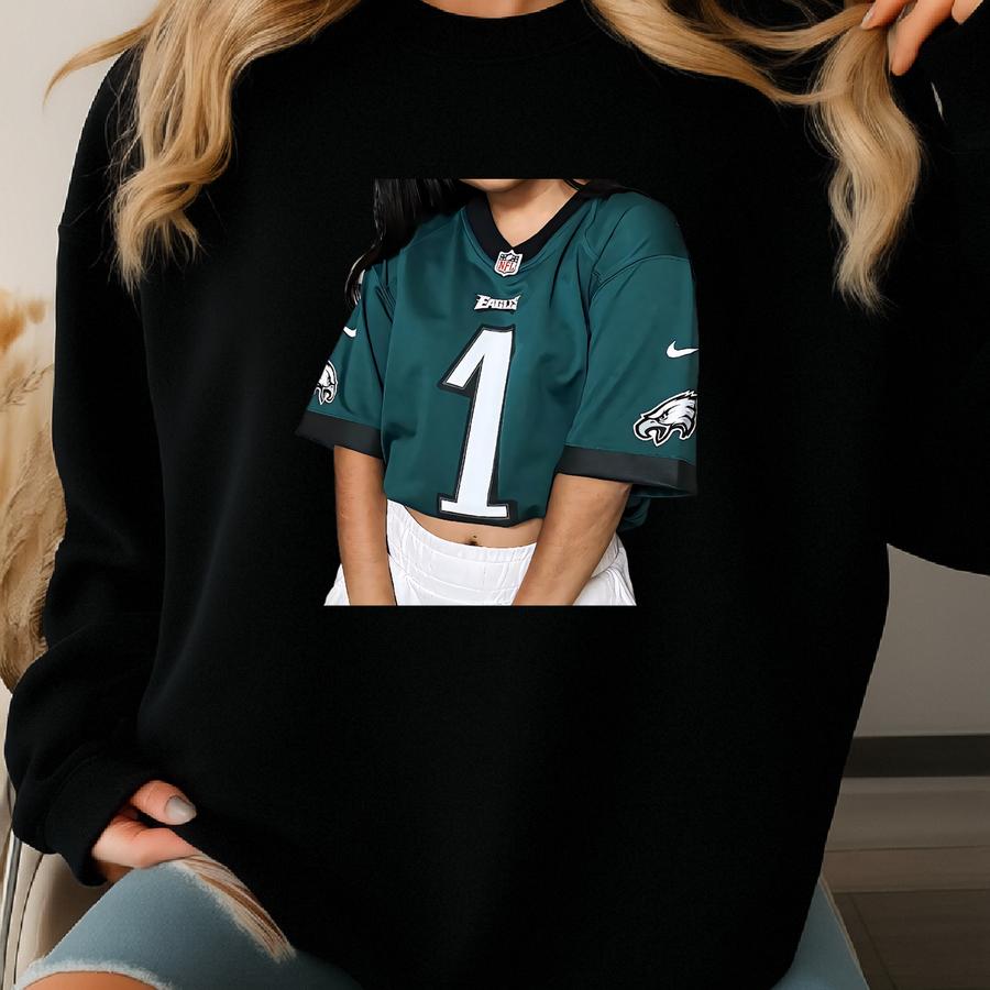 Jalen Hurts Crop Jersey Sweatshirt