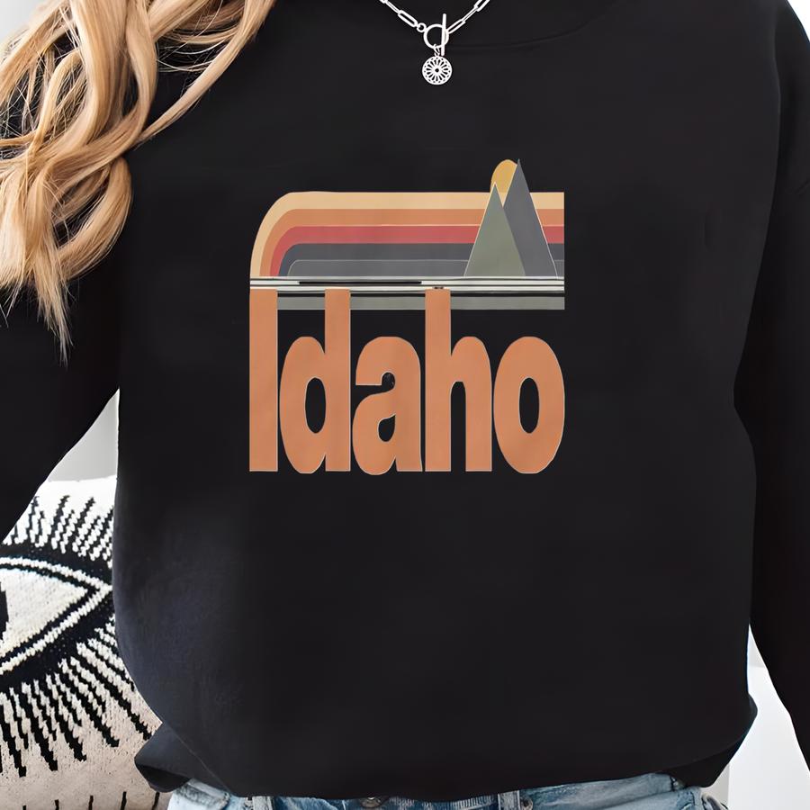 Idaho Sunset Sweatshirt: Retro Style Unisex Comfort Sweatshirt
