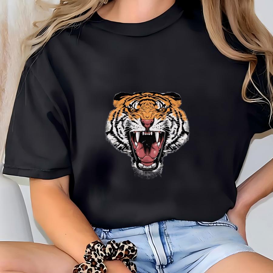Tigers Sweatshirt, Tiger Shirt, Tiger Pride, Retro School Spirit Shirts, Tigers Football, Football Mom Shirt, Go Tigers,  T-shirt