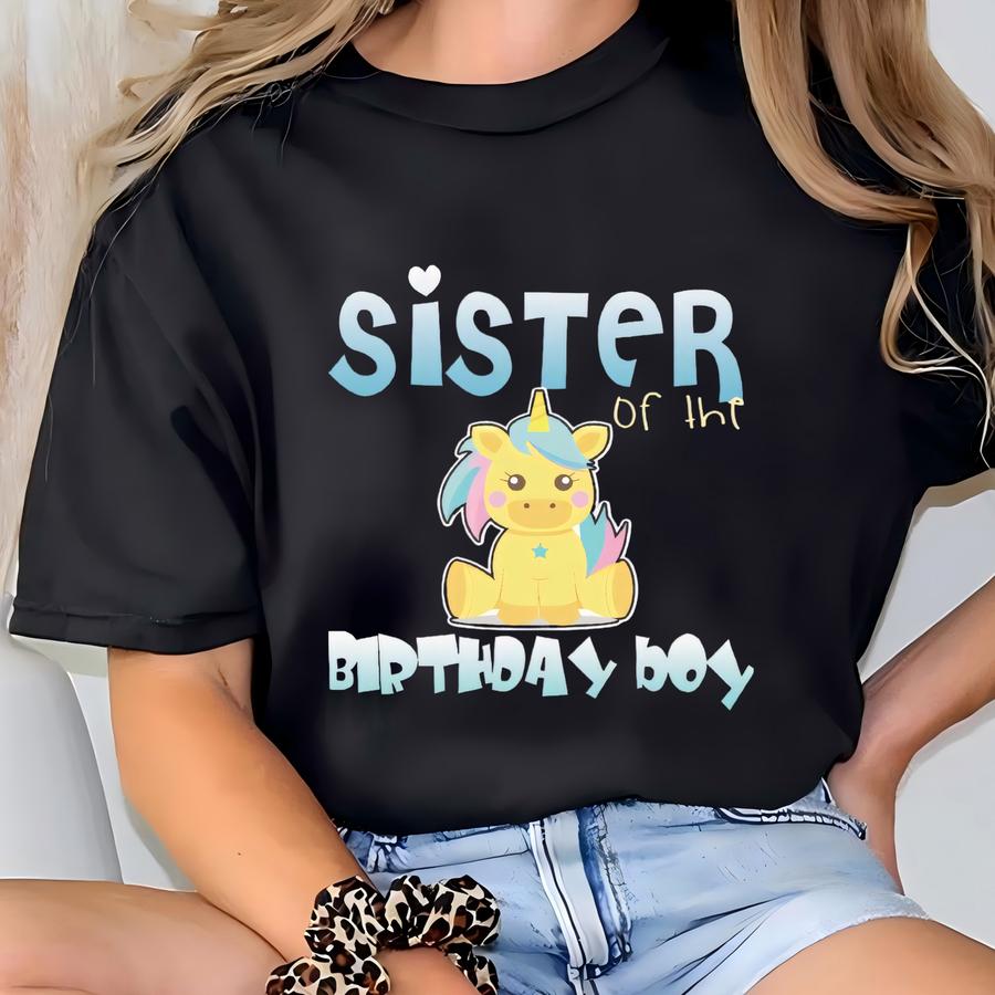 Baby Suit-baby Short Sve One Piece-sister Of The Birthday Boy-baby Announcement-gender Reveal T-shirt