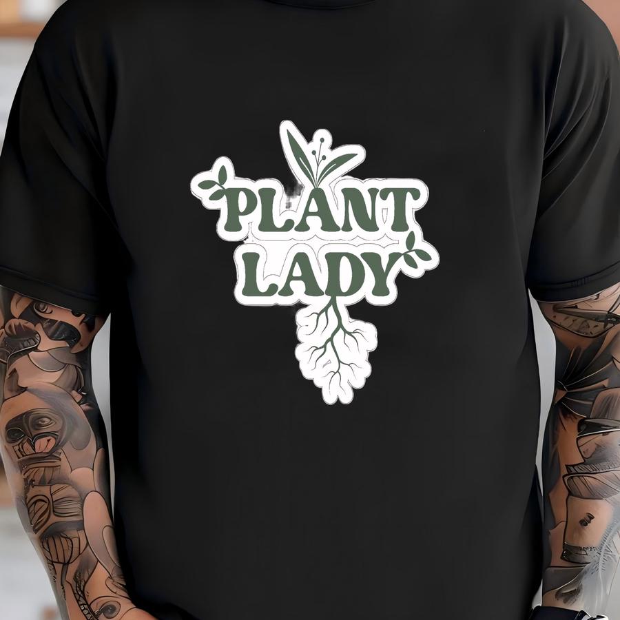 Plant Lady Sticker, Plant Sticker, Plant Lover, Plant Gift Ideas, I Love Plants, Green Thumb, Gift For Friend, Plant Mom, Plant Mom Sticker T-shirt