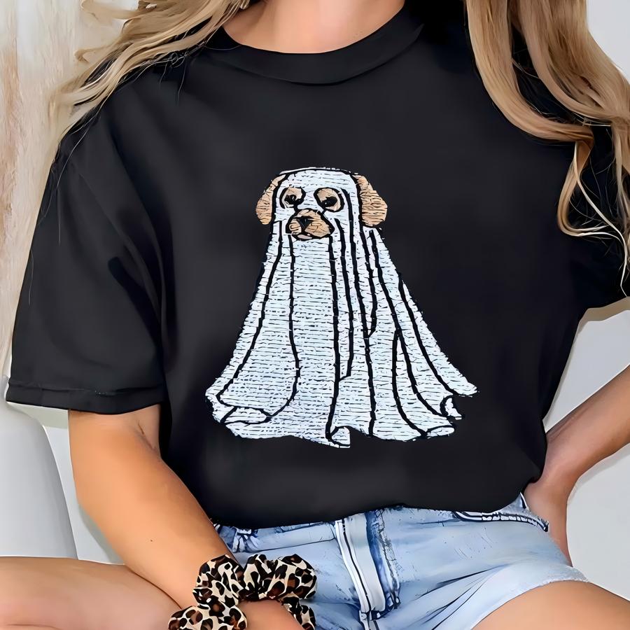 Halloween Ghost Dog Shirt T-shirt