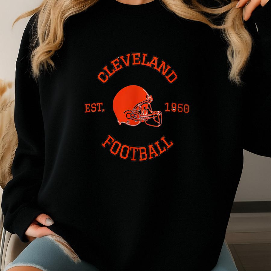 Unisex Cleveland Football Crewneck Sweatshirt Sweatshirt