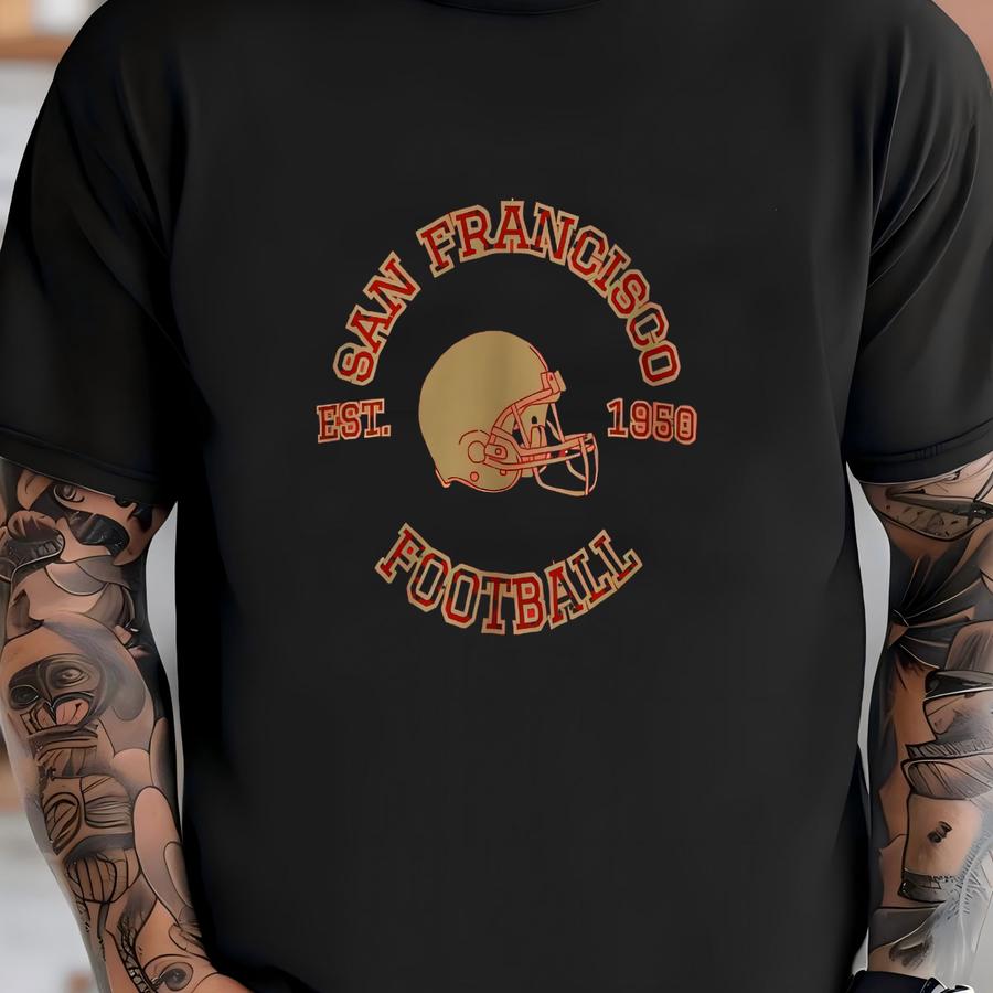 Unisex San Francisco Football Crewneck Sweatshirt T-shirt