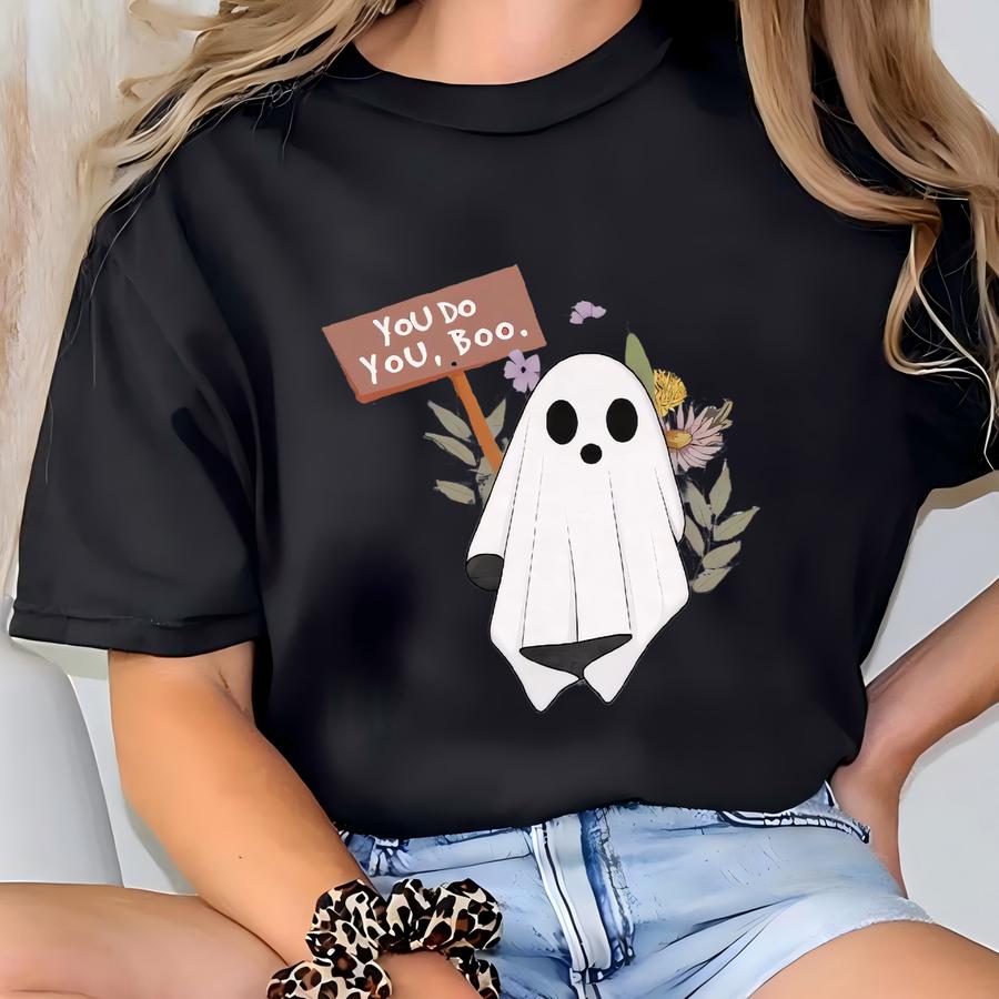You Do You Boo Sweatshirt, Halloween Sweatshirt, Ghost Sweatshirt, Spooky Seasons, Cute Ghost Sweatshirt, Halloween Gifts, Halloween Hoodie T-shirt