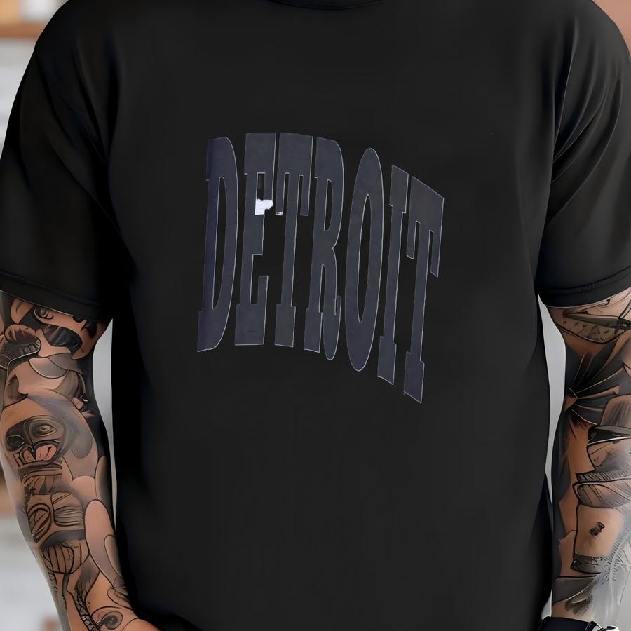 Detroit Sweatshirt, Detroit Crewneck, Motor City, Varsity Sweatshirt, Oversized Minimalist Sweater, Aesthetic Crewneck T-shirt