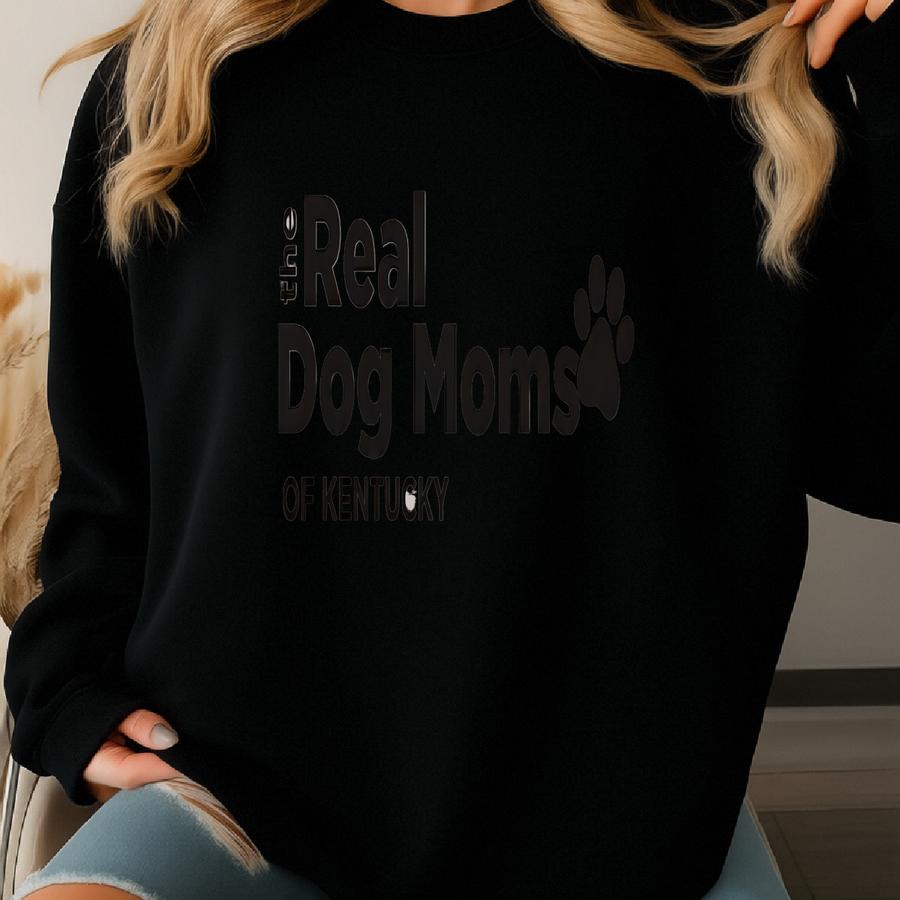 The Real Dog Moms Of Kentucky, Kentucky Sweatshirt, Dog Mom Crewneck, Gift For Dog Moms, Christmas Gift For Dog Lovers, Custom Dog Gift Sweatshirt