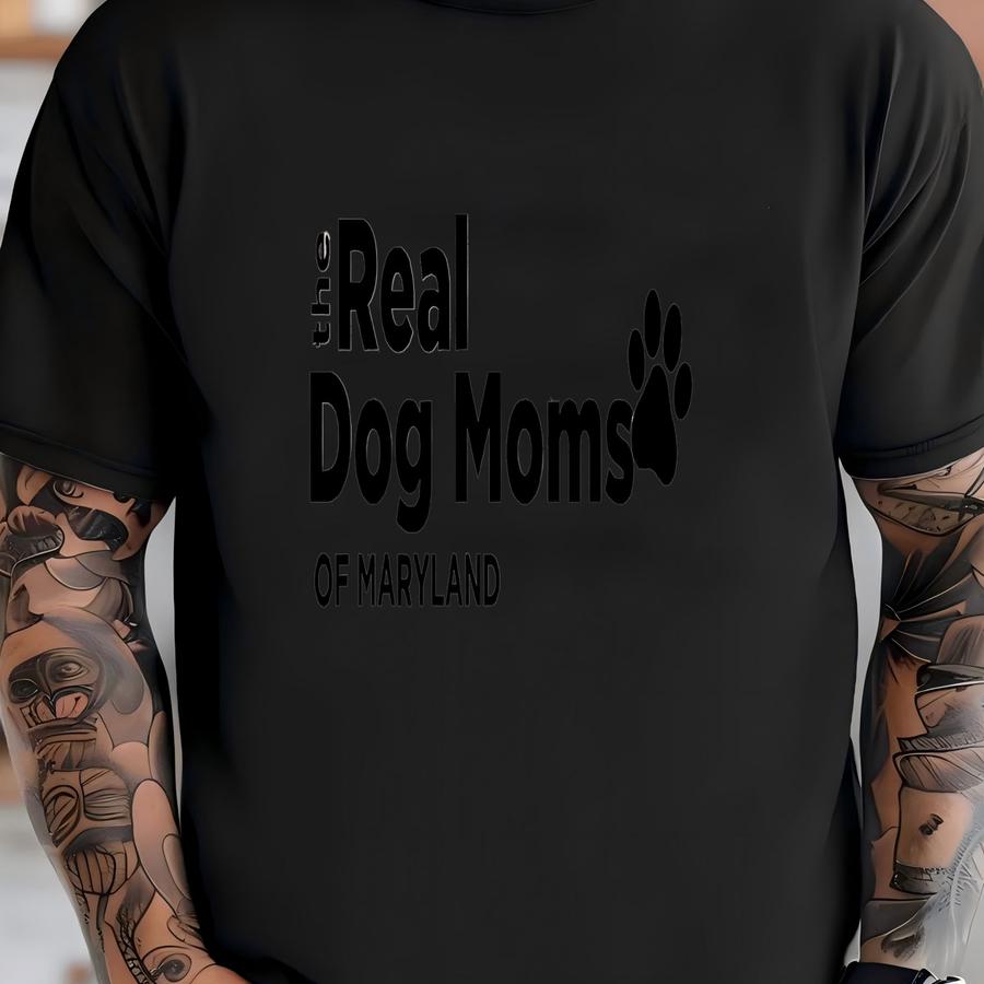The Real Dog Moms Of Maryland, Funny Housewives Meme, Maryland Sweatshirt, Dog Mom Crewneck, Dog Mom Gift, Dog Christmas Gift T-shirt