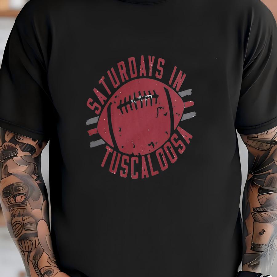 Saturdays In Tuscaloosa ® Tshirt Vintage Aesthetic Retro Distressed Game Day Shirt Tailgate Tshirt Unisex Tee T-shirt