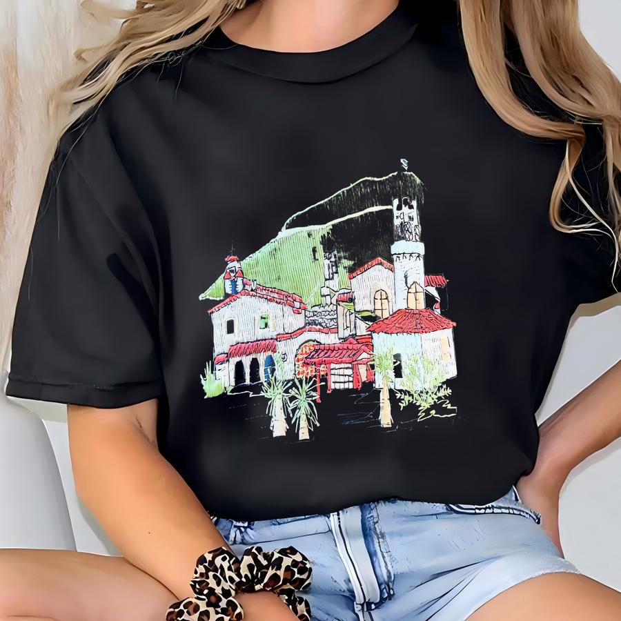 Vintage Scotty's Castle Death Valley Black Hat  T-shirt