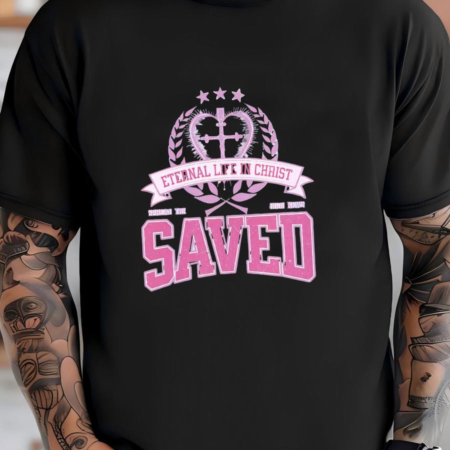 Christian Crewneck, Worship Shirt, Faith Based Jesus Sweatshirt, Christian Streetwear, Saved By Grace Shirt, Words On Back T-shirt