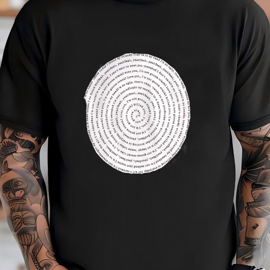 Any Song Lyrics Personalized Shirt, Custom Song Lyrics Hoodie, Favorite Song Gifts, Personalized Song, Custom Printing, Music Teacher Tee T-shirt