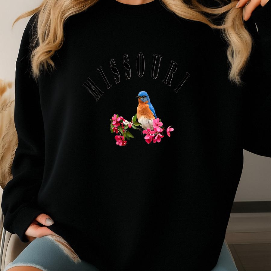 Missouri State Bird Crewneck - Eastern Bluebird Sweatshirt