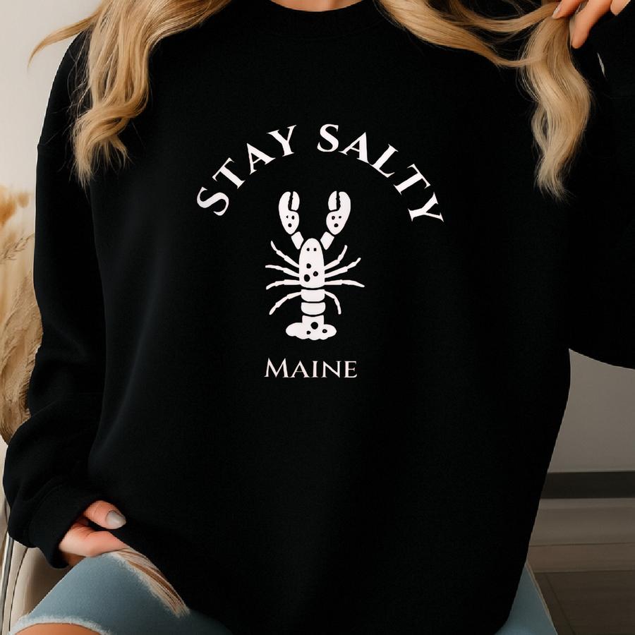 Hoodie, Maine Hooded Sweatshirt, Lobster Hoodie, Funny Maine Hoodie, Unisex Hoodie Sweatshirt