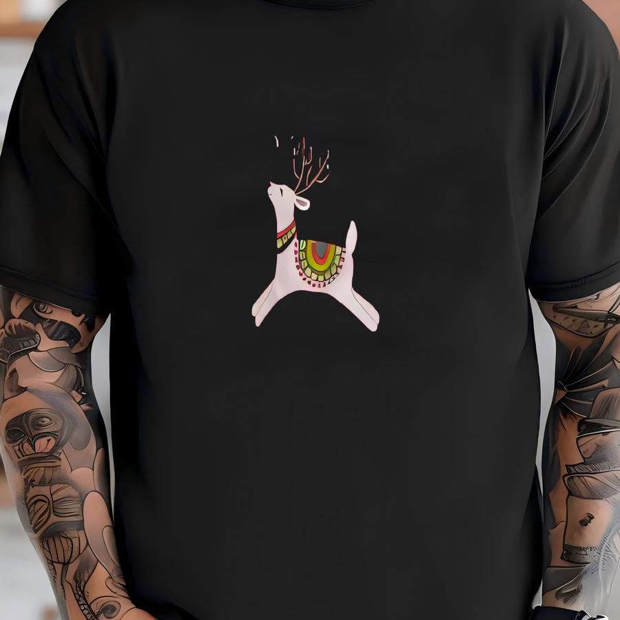 90s Top Stitch By Morning Sun Christmas Sweatshirt Large Vintage Usa Sweater Jumper Crewneck Dasher Dancer Prancer Vixen Oversized L T-shirt