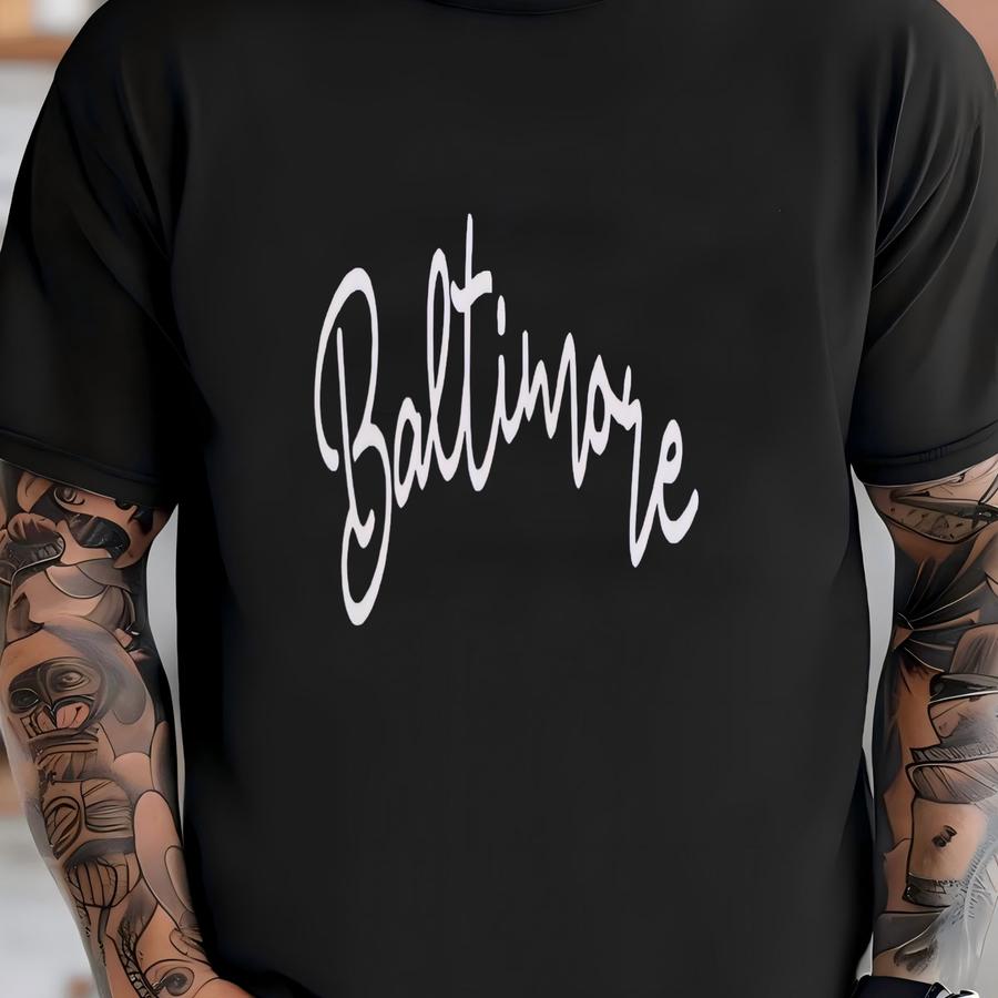 Womens Baltimore Sweatshirt, Retro Baltimore, Cute Baltimore Crewneck, Y2k Shirt, Baltimore Fan, Baltimore Gift, Oversized, 2000s Aesthetic T-shirt