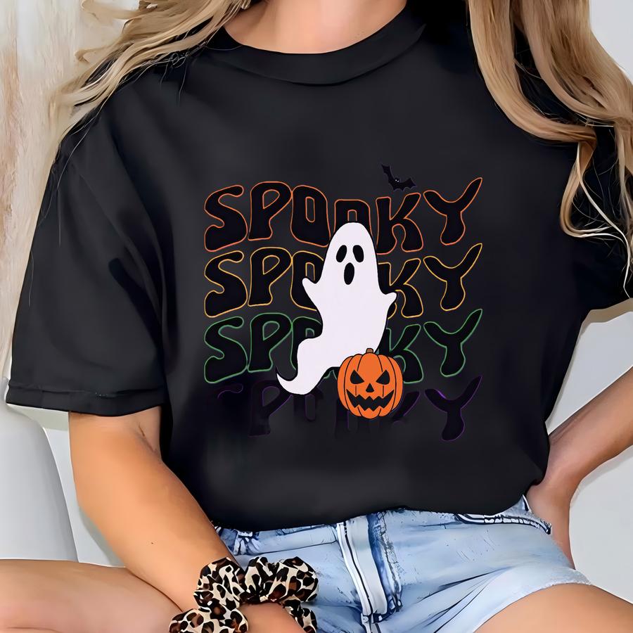 Spooky Halloween Ghost Hoodie T-shirt