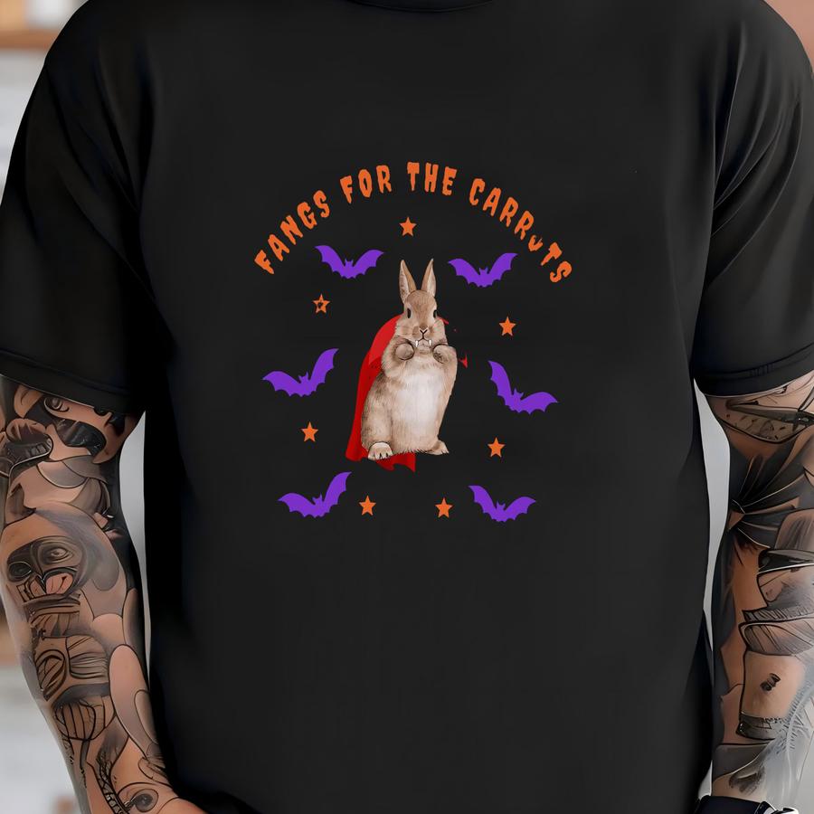 Cute Bunny Shirt, Ghost Bat Bunny Shirt, Halloween Pun Crewneck, Bunny Lover Gift, Funny Halloween Sweatshirt, Bunny Mama Halloween Tee T-shirt
