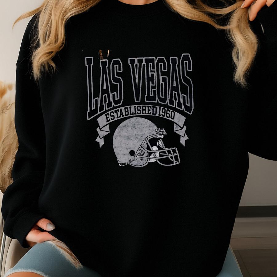 Las Vegas Football Sweatshirt, Unisex Las Vegas Crewneck, Las Vegas Gifts Sweatshirt