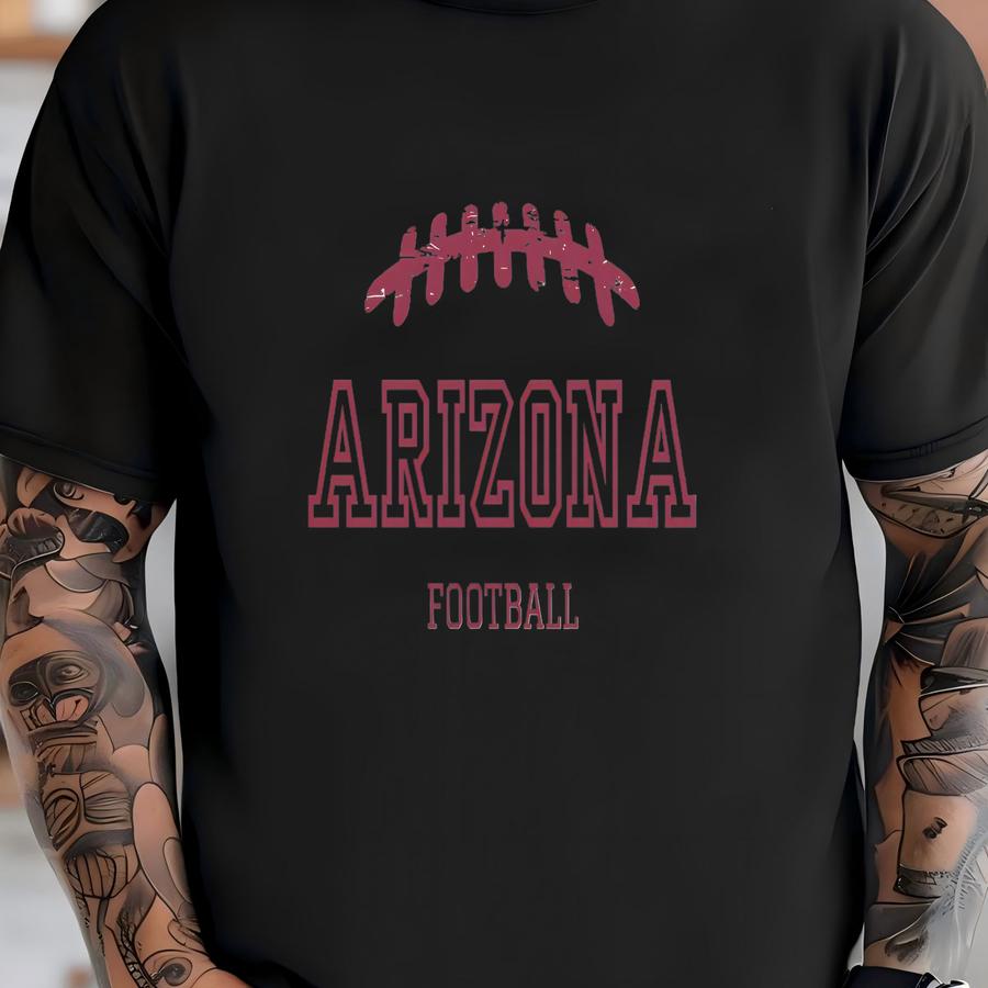 Arizona Game Day Retro Football Sweatshirt, Cute Arizona Tailgating Crewneck, Cardinals Fan Gift, Long Sve Arizona Shirt, Arizona Tshirt T-shirt