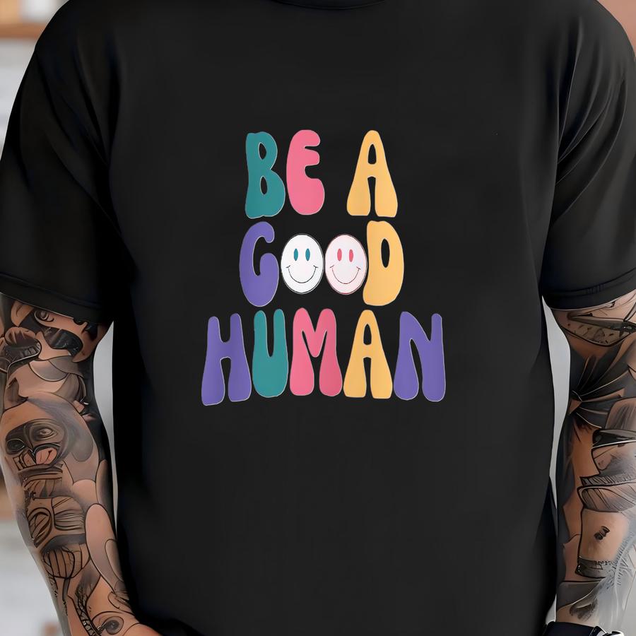 Be A Good Human Unisex Heavy Blend™ Crewneck Sweatshirt T-shirt